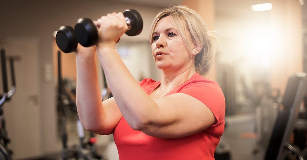 Woman with Hypothyroidism Strength Training